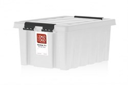 Ящик пластиковый с крышкой "RoxBox" 3,5 л, прозрачный 210х170х140см - фото 21315