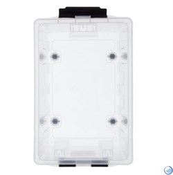 Ящик пластиковый с крышкой "RoxBox" 70 л, прозрачный 400x360x600 см - фото 21935