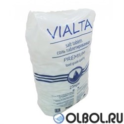 Соль таблетированная Виалта / VIALTA (PREMIUM QUALITY) 25кг 99.5-99.8% (Израиль) - фото 30362