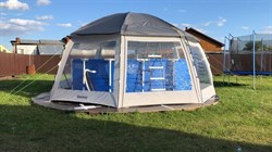 Купольный шатер (Павильон) для бассейнов Bestway 58612 (600х600х295см) - фото 34363
