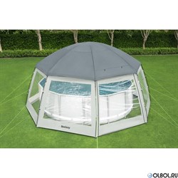 Купольный шатер (Павильон) для бассейнов Bestway 58612 (600х600х295см) - фото 34364