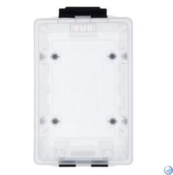 Ящик пластиковый с крышкой "RoxBox" 70 л, прозрачный 400x360x600 см - фото 41886