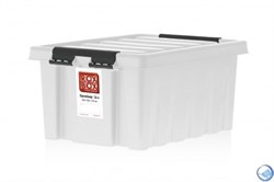 Ящик пластиковый с крышкой "RoxBox" 3,5 л, прозрачный 210х170х140см - фото 41905