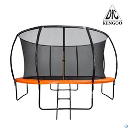 Батут DFC KENGOO II 12ft внутр.сетка, лестница, оранж/черн (366см), 12FT-BAS-BO - фото 44536