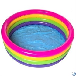 Бассейн детский с цветными кольцами Intex 56441 (168х41) - фото 56353