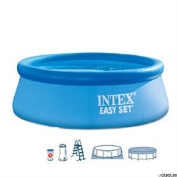 Надувной бассейн для дачи Intex 26168  (457х122см) + фильтр-насос 220 В, лест., настил, тент - фото 57331