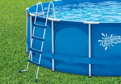 Каркасный бассейн SummerEscapes P20-1248-B+фильт насос, лестница, тент, подстилка, набор для чистки, скиммер (366х122) - фото 57468