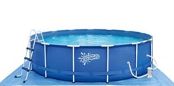 Каркасный бассейн SummerEscapes P20-1248-B+фильт насос, лестница, тент, подстилка, набор для чистки, скиммер (366х122) - фото 57469