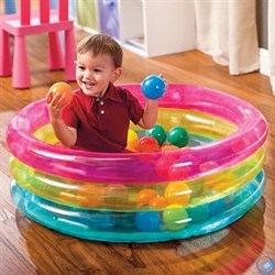 Детский бассейн с шариками (86x25 см) 1-3 года Intex 48674 - фото 57875
