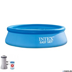 Надувной бассейн Intex 28158 +фильтр насос (457х84) - фото 58358