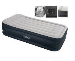 Надувная кровать Intex 64132 односпальная с насосом  (99х191х42) - фото 58469