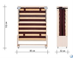 Детская деревянная раскладушка Основа сна  (140x70см) - фото 58569 Детская деревянная раскладушка Основа сна  (140x70см) - фото 58569