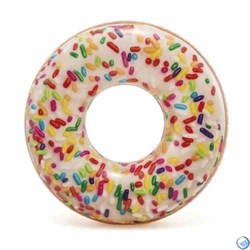 Надувной круг Пончик с глазурью Intex 56263 99 см 9+ - фото 58879