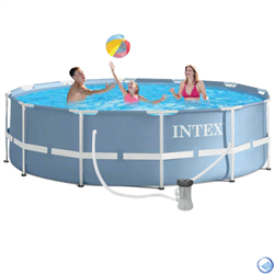 Каркасный бассейн Intex 26716 + фильтр-насос 2006 л.ч, лестница (366х99) - фото 59261