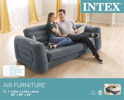 Надувной диван-кровать Intex 66552 (203х224х66) без насоса - фото 60107