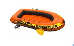 Надувная лодка  Explorer Pro 300 Intex 58358 + насос и весла - фото 60674