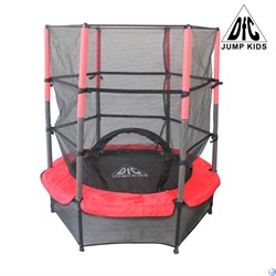 Батут DFC JUMP KIDS 55" красн/сер, сетка (137см),  55INCH-JD-RG - фото 60705