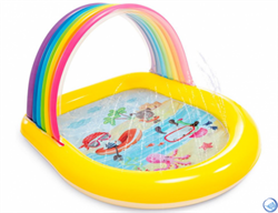 Детский надувной бассейн Цвета радуги  с распылителем Intex 57156 (147х130х86) - фото 60989