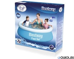 Надувной бассейн Bestway Fast Set 57392 (183х51) - фото 61278