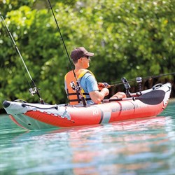 Надувная лодка / байдарка Excursion Pro K2 Intex 68309 + насос и весла (384х94см) - фото 63167