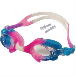 Очки для плавания взрослые с берушами (розовые) C33452-2 - фото 66035