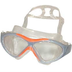 Очки маска для плавания взрослая (серо/оранжевые) E36873-11 - фото 66142