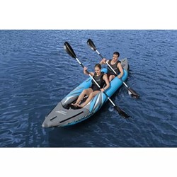 Надувная байдарка Surge Elite X2 Kayak Bestway 65144 + ал.весла, руч.насос (382х94м) - фото 66526
