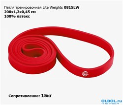 Петля тренировочная многофункциональная Lite Weights 0815LW (15кг, красная) - фото 68201