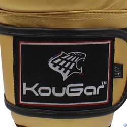 Перчатки боксерские KouGar KO600, золото - фото 68856