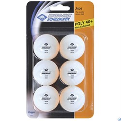 Мячики для н/тенниса DONIC JADE 40+, 6 штук, белый 618371S - фото 71638