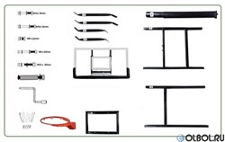 Баскетбольный щит DFC BOARD48P 120x80cm поликарбонат - фото 72440