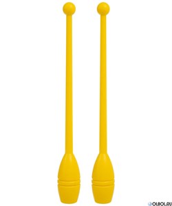 Булавы для художественной гимнастики AC-01, 35 см, желтый - фото 73074
