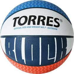 Мяч баскетбольный TORRES BLOCK, р.7 B02077 - фото 73782
