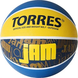 Мяч баскетбольный TORRES JAM, р.7 B02047 - фото 73789
