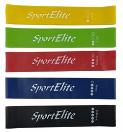 Эспандер петля эластичная SportElite MEDIUM 1732SE (50х5х1.1см) 7 кг - фото 74137