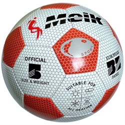 Мяч футбольный "Meik-3009" 3-слоя PVC 1.6, 300 гр, машинная сшивка R18024 - фото 74147