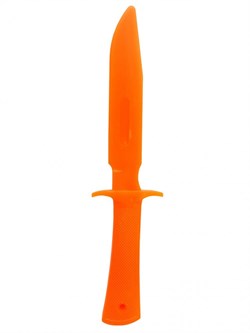 Нож односторонний твердый МАКЕТ оранжевый - фото 74510
