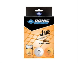 Мячики для н/тенниса DONIC JADE 40+ 12 штук, белый + оранжевый 618045 - фото 76274