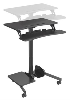 Стол для ноутбука Cactus VM-FDS108 столешница МДФ черный 71x39.2x110см (CS-FDS108BBK) - фото 76531