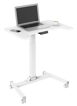 Стол для ноутбука Cactus VM-FDE101 столешница МДФ белый 80x60x123см (CS-FDE101WWT) - фото 76551