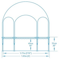Bestway 5618T Бассейн каркасный 183х51см с навесом - фото 76787