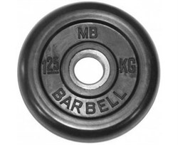 Диск обрезиненный BARBELL MB (металлическая втулка) 1.25 кг / диаметр 51 мм - фото 77464