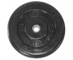 Диск обрезиненный BARBELL MB (металлическая втулка) 10 кг / диаметр 51 мм - фото 77467