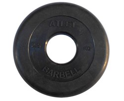 Диск обрезиненный BARBELL ATLET 2,5 кг / диаметр 51 мм - фото 77472