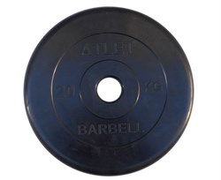 Диск обрезиненный BARBELL ATLET 20 кг / диаметр 51 мм - фото 77476