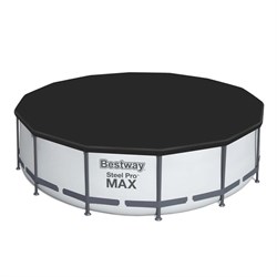Bestway 5618W / Круглый каркасный бассейн Steel Pro MAX  +насос фильтр, лестницы (396х100) - фото 79523