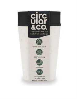 Стакан кремовый и космический черный circular&co 8oz (237 мл) (ccb-8oz) - фото 80620