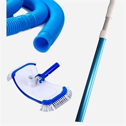 Донный пылесос Chemoform для бассейна круг 5.5м / щётка, штанга, шланг (7.6м) 2550 - фото 81040