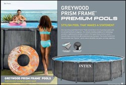 Intex 26742 / Каркасный бассейн Intex Greywood Prism Frame / 457х122см / + фильтр-насос (3785 л/ч)+лестница+тент+подстилка - фото 82506