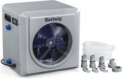 Тепловой насос Bestway 58748 (до 30,0м3, 4кВт, шланг 1,5м/32мм, адаптер 32/38мм, фильтр от 2006л/ч) - фото 82572